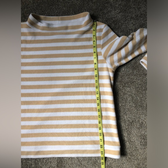 Dudley Stephens Boatneck Pullover Sweater in Natural Blush Stripe Size Large. - Picture 15 of 16